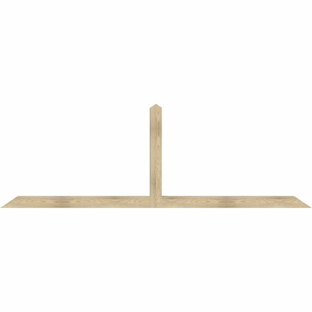 Ekena Millwork Portland Rough Sawn Timber Gable Bracket, Douglas Fir, 108"W x 36"H x 4"D x 4"F, 8/12 Pitch GBW108X36X0404POR00RDF
